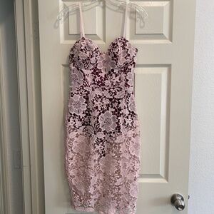 Floral Lace Midi Dress